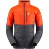 Spyder Men's Glissade Hybrid Insulator Jacket -Blenders Shop 191220620 glissade hybrid insl jackt volc