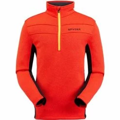 Spyder Men's Encore Half Zip Fleece Jacket -Blenders Shop 191252644 encore halfz flc ebny volc