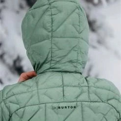 Burton Women's [ak] Baker Down Hooded Jacket -Blenders Shop burt 234701 23 hedge green 3