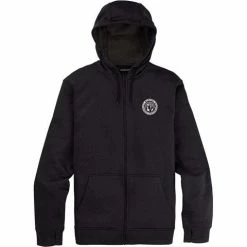 Burton Men's Oak Seasonal Full-Zip Hoodie -Blenders Shop fw21 m oak ssnl fz trublk heather