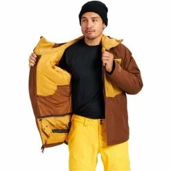 Burton Men's Gore-Tex 2L Pillowline Jacket -Blenders Shop fw22 goretex 2l pillowline jacket bisonthrush inside