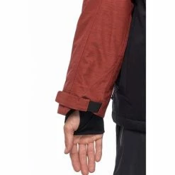 686 Men's GEO Insulated Jacket -Blenders Shop fw23 686 mensgeoinsulatedjacket brickredcolorblock 13