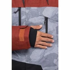 686 Men's GEO Insulated Jacket -Blenders Shop fw23 686 mensgeoinsulatedjacket brickredcolorblock 14