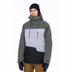 686 Men's GEO Insulated Jacket -Blenders Shop fw23 686 mensgeoinsulatedjacket goblingreencolorblock 1
