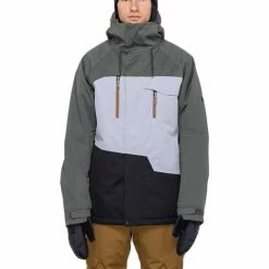 686 Men's GEO Insulated Jacket -Blenders Shop fw23 686 mensgeoinsulatedjacket goblingreencolorblock 2
