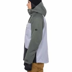 686 Men's GEO Insulated Jacket -Blenders Shop fw23 686 mensgeoinsulatedjacket goblingreencolorblock 3