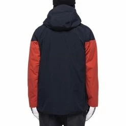 686 Men's GTX Hydrastash Sync Jacket -Blenders Shop fw23 686 mensgtxhydrastashsyncjacket brickredcolorblock 3