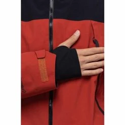 686 Men's GTX Hydrastash Sync Jacket -Blenders Shop fw23 686 mensgtxhydrastashsyncjacket brickredcolorblock 4