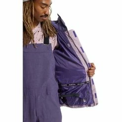 Burton Men's Covert 2L Jacket -Blenders Shop fw23 burton menscovert2ljacket elderberryviolethalo 5