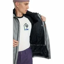 Burton Men's Dunmore Jacket -Blenders Shop fw23 burton mensdunmorejacket sharkskin 4