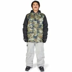 DC Shoes Men's Bandwidth Jacket -Blenders Shop fw23 dc mensbandwidthjacket woodlandcamogreen 4