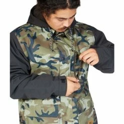 DC Shoes Men's Bandwidth Jacket -Blenders Shop fw23 dc mensbandwidthjacket woodlandcamogreen 5