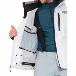 Obermeyer Men's Chroma Jacket -Blenders Shop fw23 obermeyer menschromajacket white 3