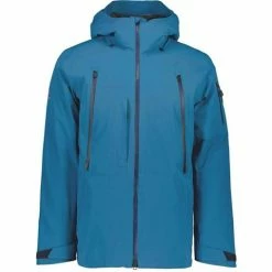 Obermeyer Men's Highlands Shell Jacket -Blenders Shop fw23 obermeyer menshighlandsshelljacket blueagave 6