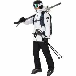 Obermeyer Men's Highlands Shell Jacket -Blenders Shop fw23 obermeyer menshighlandsshelljacket white 6