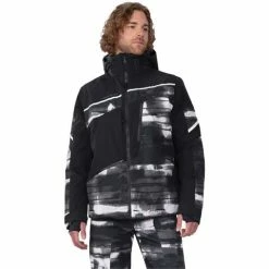 Obermeyer Men's Kodiak Jacket -Blenders Shop fw23 obermeyer menskodiakjacket blackout 1