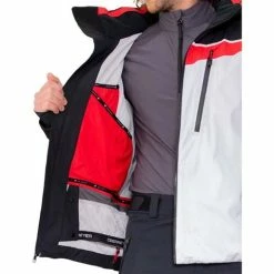 Obermeyer Men's Kodiak Jacket -Blenders Shop fw23 obermeyer menskodiakjacket white 3