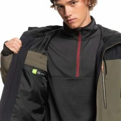 Quiksilver Men's Fairbanks Jacket -Blenders Shop fw23 quiksilver mensfairbanksjacket grapeleaf 4