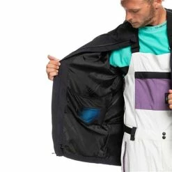 Quiksilver Men's High In The Hood Jacket -Blenders Shop fw23 quiksilver menshighinthehoodjacket trueblack 4