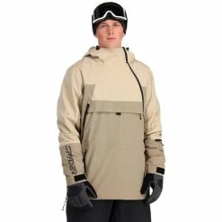 Spyder Men's All Out Anorak -Blenders Shop fw23 spyder mensalloutanorak timberwolf 1
