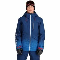 Spyder Men's Anthem GTX Insulated Jacket -Blenders Shop fw23 spyder mensanthemgtxinsulatedjacket fadedgeocollegiate 1