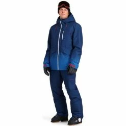 Spyder Men's Anthem GTX Insulated Jacket -Blenders Shop fw23 spyder mensanthemgtxinsulatedjacket fadedgeocollegiate 3