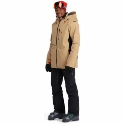 Spyder Men's Avid Jacket -Blenders Shop fw23 spyder mensavidjacket tanninblack 3