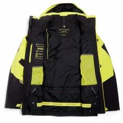 Spyder Men's Leader Jacket 57 Spyder Men's Leader Jacket -Blenders Shop fw23 spyder mensleadergtxjacket blackcitron 5