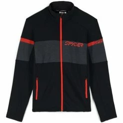 Spyder Men's Speed Full Zip Fleece Jacket 12 Spyder Men's Speed Full Zip Fleece Jacket -Blenders Shop fw23 spyder mensspeedfullzipfleecejacket blackvolcano 1