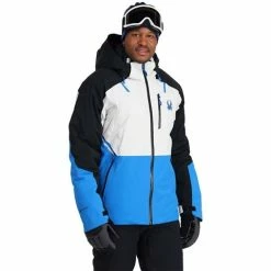 Spyder Men's Vanqysh GTX Jacket - 2023 Model -Blenders Shop fw23 spyder mensvanqyshgtxjacket glaciercollegiate 1