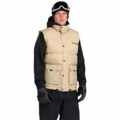 Spyder Men's Windom Down Insulated Jacket -Blenders Shop fw23 spyder menswindomdowninsulatedvest safari 1