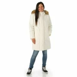 The North Face Women's Arctic Parka -Blenders Shop fw23 tnf womensarcticparka white model2