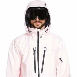 Volcom Men's Guch Stretch Gore Jacket -Blenders Shop fw23 volcom mensguchstretchgorejacket partypink 4