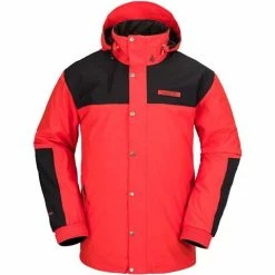 Volcom Men's Longo Gore-Tex Jacket -Blenders Shop fw23 volcom menslongogoretexjacket orangeshock 1
