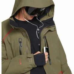 Volcom Men's TDS 2L Gore-Tex Jacket -Blenders Shop fw23 volcom menstds2lgoretexjacket darkteak 4