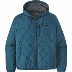 Patagonia Men's Diamond Quilted Bomber Hoody -Blenders Shop patagonia quiltbombhoodm blue 2223fw